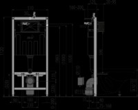 Инсталляция для подвесного унитаза Alcaplast Sadromodul AM101/1120 (83416) фото №2 — интернет-магазин Desire.md