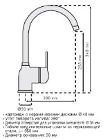 Смеситель для кухни Plados Petramix UG58 Milk White фото №2 — интернет-магазин Desire.md
