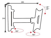 Suport TV OMB EasyTwo Extra 400x400 (04003) imaginea #3 — magazin online Desire.md