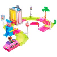 Set jucării transport Mattel Car Washing On the Go (FHV91)