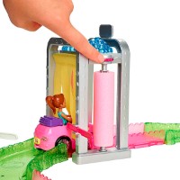 Set jucării transport Mattel Car Washing On the Go (FHV91)