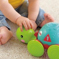 Jucarie de impins si tras Fisher Price Pull-Along Turtle (Y8652) imaginea #3 — magazin online Desire.md