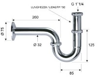 Сифон для раковины Remer 977114 фото №2 — интернет-магазин Desire.md