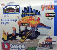 Set jucării transport Bburago Skyline Garage (18-30358)