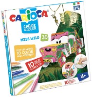 Раскраска Carioca Create&Color Ms.Wild 3D (42906)