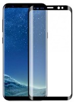 Sticlă de protecție pentru smartphone CellularLine Tempered Glass for Samsung Galaxy A8+ (2018) curved Black