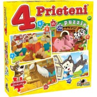 Puzzle Noriel 4in1 4 Prieteni mici (NOR2464)