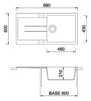 Chiuvetă de bucătărie Plados Elegance AM9910 UM44 Black imaginea #2 — magazin online Desire.md
