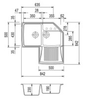 Кухонная мойка Plados Harmony HRA832 UG56 Jasmine фото №2 — интернет-магазин Desire.md