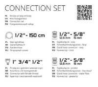 Furtun de grădină Cellfast 1/2" 1.5m (55998) imaginea #3 — magazin online Desire.md