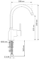 Baterie bucătărie Plados Petramix UG90 Opal White imaginea #3 — magazin online Desire.md