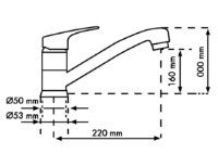 Смеситель для кухни Plados Plusmix UG56 Jasmine фото №2 — интернет-магазин Desire.md