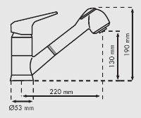 Baterie bucătărie Plados Plusmixext UM64 Dark Brown imaginea #2 — magazin online Desire.md
