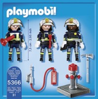 Figura Eroului Playmobil City Action: Fire rescue crew (5366)
