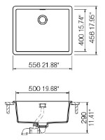 Кухонная мойка Schock Greenwich N-100L Polaris фото №2 — интернет-магазин Desire.md