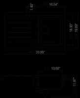 Кухонная мойка Schock Primus D-100 Nero фото №2 — интернет-магазин Desire.md