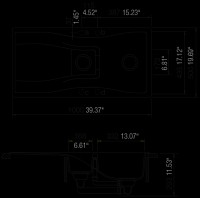 Chiuvetă de bucătărie Schock Waterfall D-150 Polaris imaginea #2 — magazin online Desire.md