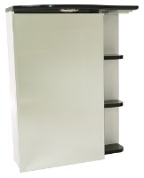 Шкаф с зеркалом Sanmaximus 600 Shelf Black фото №1 — интернет-магазин Desire.md