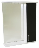 Шкаф с зеркалом Sanmaximus 600 Black