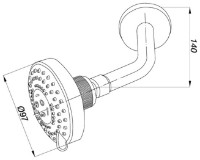 Cap de duș GPD ADS02 imaginea #2 — magazin online Desire.md