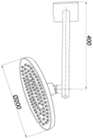 Cap de duș GPD ADS07 imaginea #2 — magazin online Desire.md