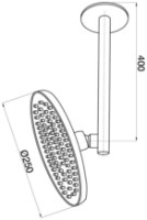 Душевая головка GPD ADS14 фото №2 — интернет-магазин Desire.md