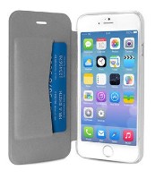 Чехол Puro Eco-leather Cover for iPhone 6 Transparent/Silver (IPC647BOOKCCRYSIL)