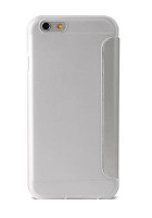 Husa de protecție Puro Eco-leather Cover for iPhone 6 Transparent/Silver (IPC647BOOKCCRYSIL)