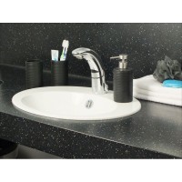 Стакан с крышкой для ванной Kela Groove Black 9.5x8cm (20797) фото №3 — интернет-магазин Desire.md