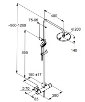 Душевой набор Kludi Therm Logo Dual 3S (6809505-00) фото №2 — интернет-магазин Desire.md