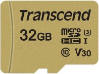 Сard de memorie Transcend MicroSD 32Gb Class 10 + SD adapter (TS32GUSD500S)