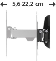 Suport TV Hama Fullmotion Black (118100) imaginea #5 — magazin online Desire.md