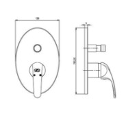 Смеситель для душа GPD Eko (SUG80) фото №2 — интернет-магазин Desire.md