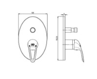 Смеситель для душа GPD Adrio (SUG120) фото №2 — интернет-магазин Desire.md