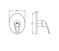 Смеситель для душа GPD Adrio (SUD120) фото №2 — интернет-магазин Desire.md