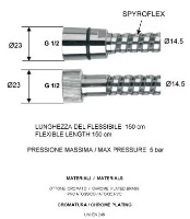 Душевой шланг Remer 334CNNC150 фото №2 — интернет-магазин Desire.md