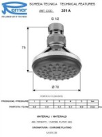 Cap de duș Remer 351A   imaginea #2 — magazin online Desire.md