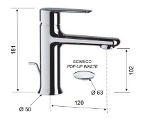Смеситель для умывальника Remer Vanity V10  фото №2 — интернет-магазин Desire.md