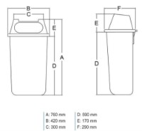 Контейнер Uniplast Orange S 50L (37180) фото №2 — интернет-магазин Desire.md