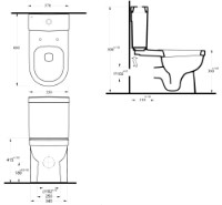 Vas WC Ege Vitrifiye Lagina (35403)   imaginea #2 — magazin online Desire.md