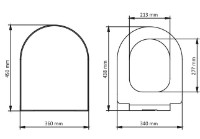 Capac de toaletă Visam Akasya Duroplast/Soft close   imaginea #2 — magazin online Desire.md