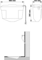 Rezervor de toaletă Visam Lord 2000 (450-002) imaginea #2 — magazin online Desire.md