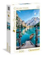 Puzzle Clementoni 500 Braies Lake (35039) imaginea #2 — magazin online Desire.md