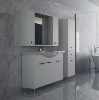 Шкаф с умывальником Martat Olympia 100 White (11913) фото №2 — интернет-магазин Desire.md