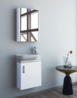 Шкаф с зеркалом Martat Pera 45 White (11961) фото №2 — интернет-магазин Desire.md