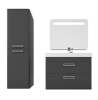 Oglindă baie Martat Perla 60 Anthracite (11929) imaginea #2 — magazin online Desire.md