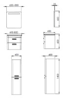 Oglindă baie Martat Perla 60 Anthracite (11929) imaginea #3 — magazin online Desire.md