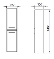 Шкаф-пенал Martat Sofia White (11899) фото №2 — интернет-магазин Desire.md
