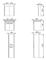 Шкаф с зеркалом Martat Soft 60 Rustic (11933) фото №2 — интернет-магазин Desire.md