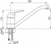 Смеситель для кухни Valvex Mona (2453531) фото №2 — интернет-магазин Desire.md